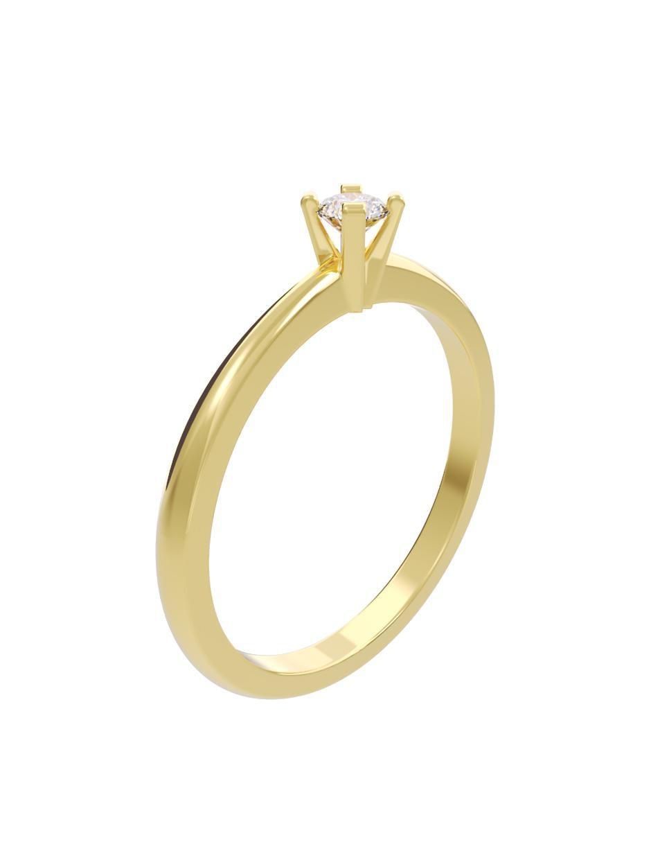 Anillo de compromiso "de" oro 14 k fonelli diamantes fonelli diamante