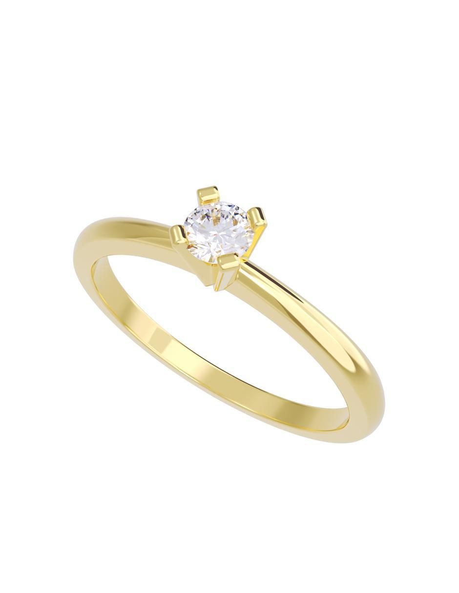 Anillo de compromiso "de" oro 14 k fonelli diamantes fonelli diamante