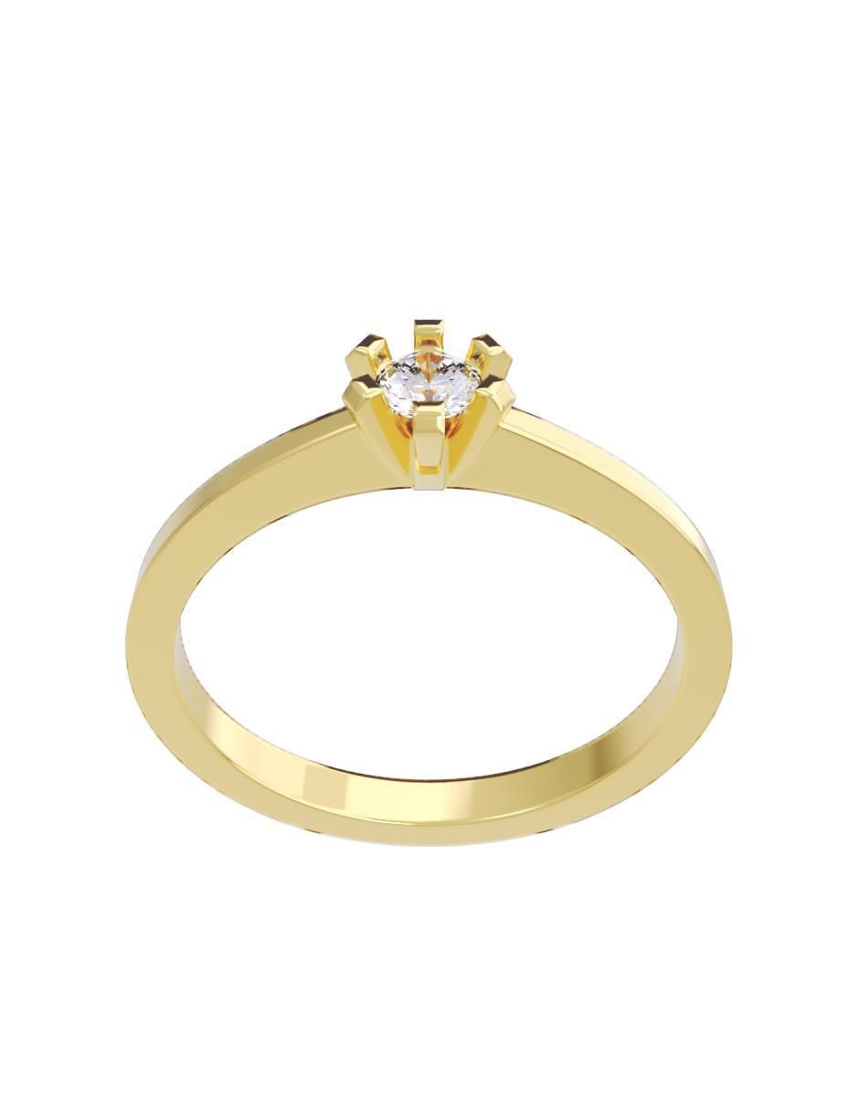 Anillo de compromiso "de" oro 14 k fonelli diamantes fonelli diamante