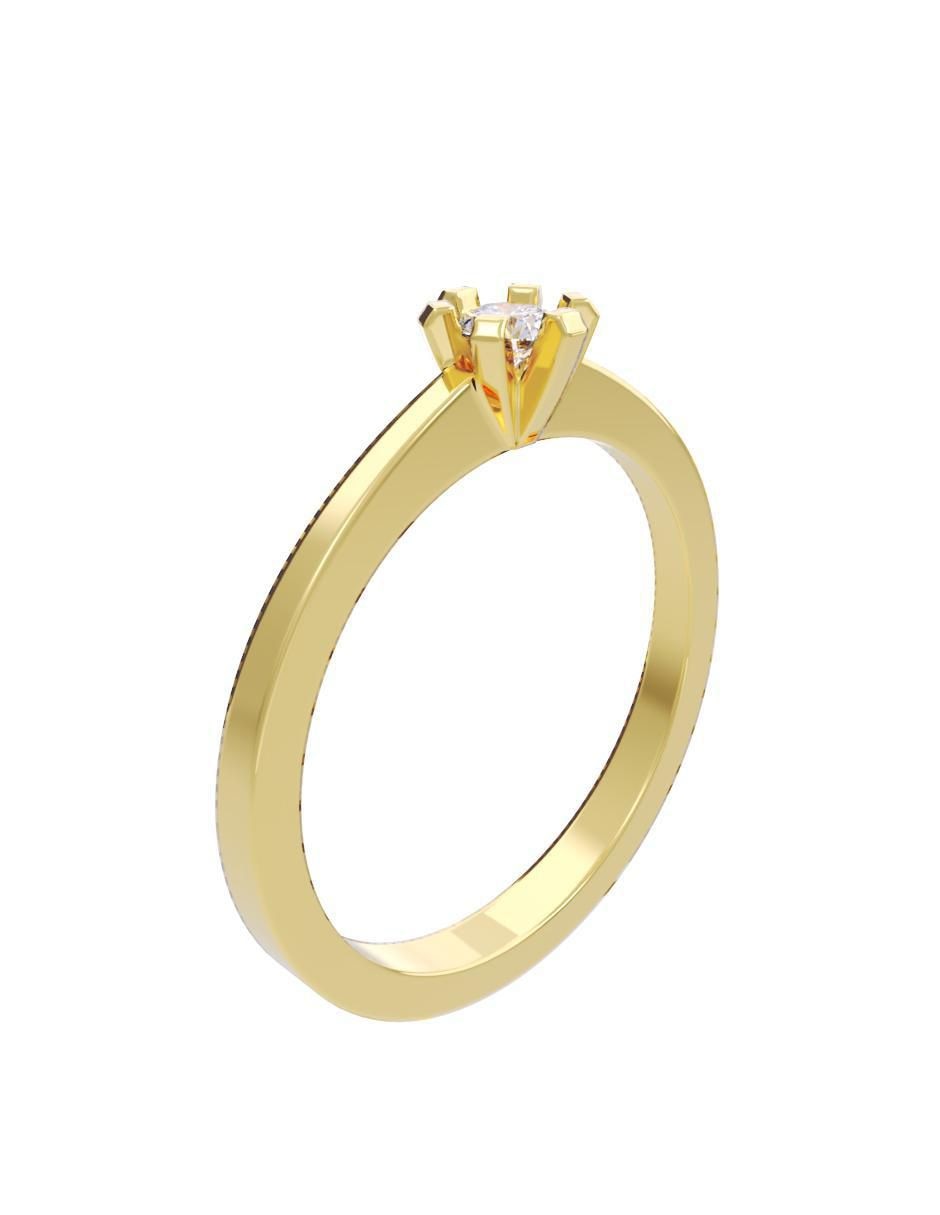 Anillo de compromiso "de" oro 14 k fonelli diamantes fonelli diamante