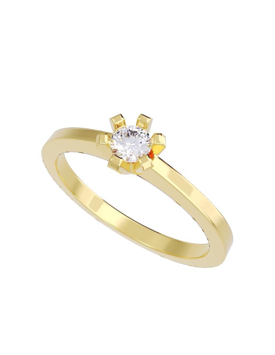 Anillo de compromiso "de" oro 14 k fonelli diamantes fonelli diamante