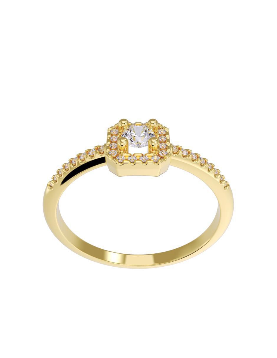 Anillo de compromiso "de" oro 14 k fonelli diamantes fonelli diamante