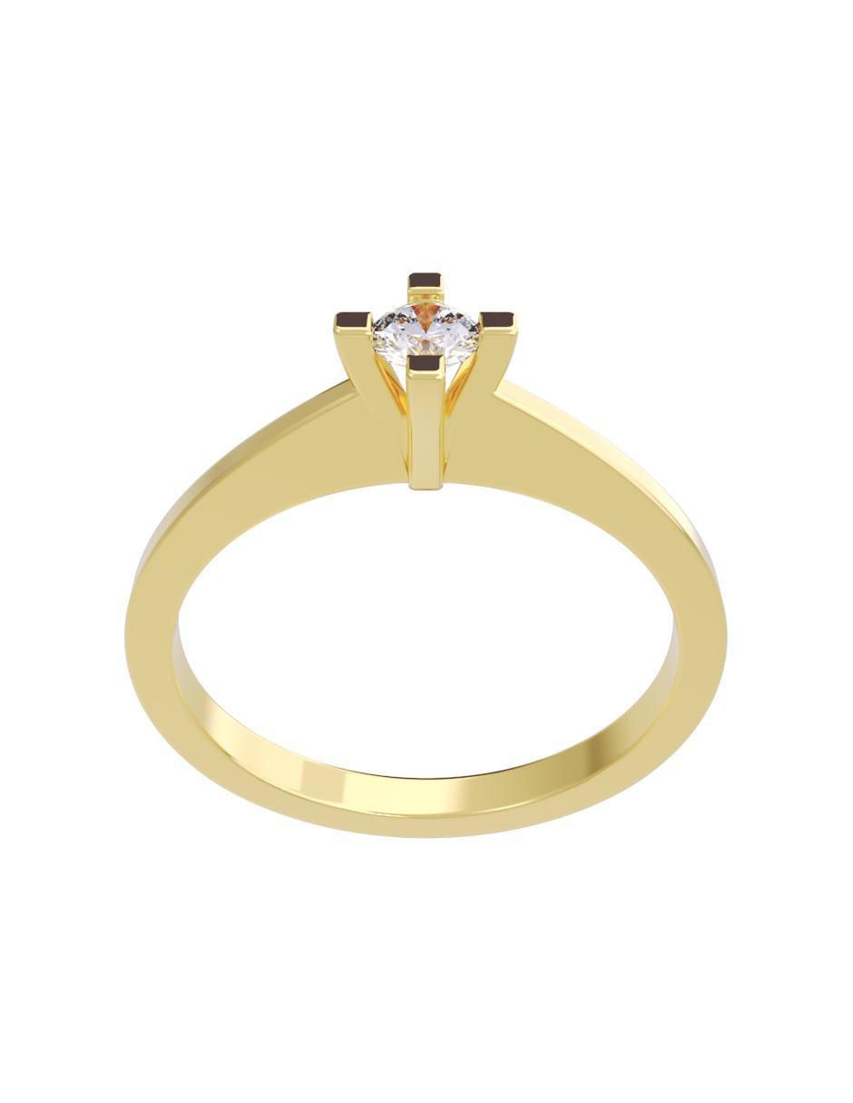 Anillo de compromiso "de" oro 14 k fonelli diamantes fonelli diamante