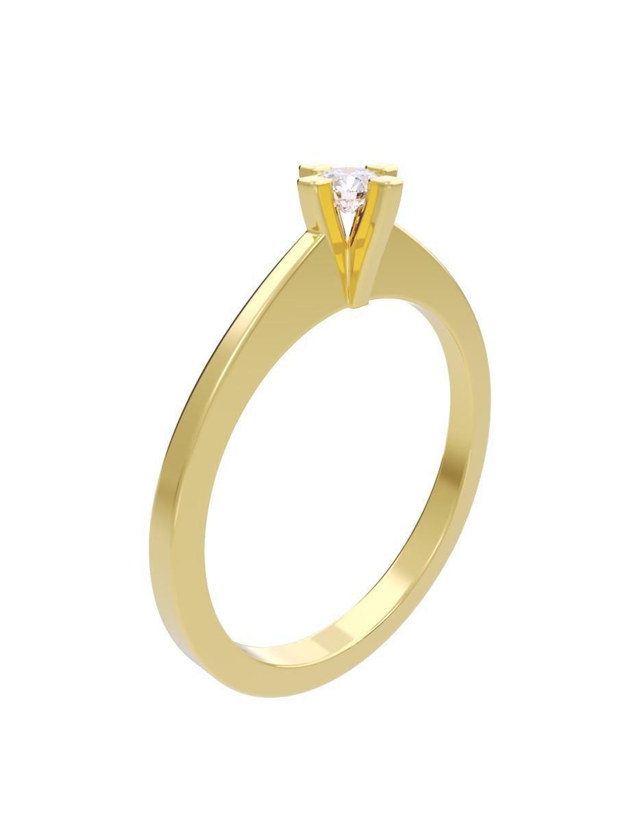 Anillo de compromiso "de" oro 14 k fonelli diamantes fonelli diamante