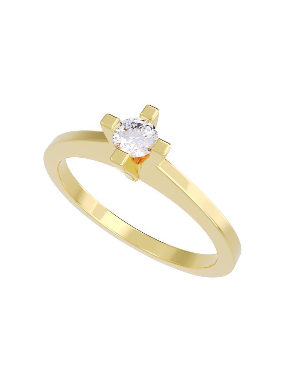 Anillo de compromiso "de" oro 14 k fonelli diamantes fonelli diamante