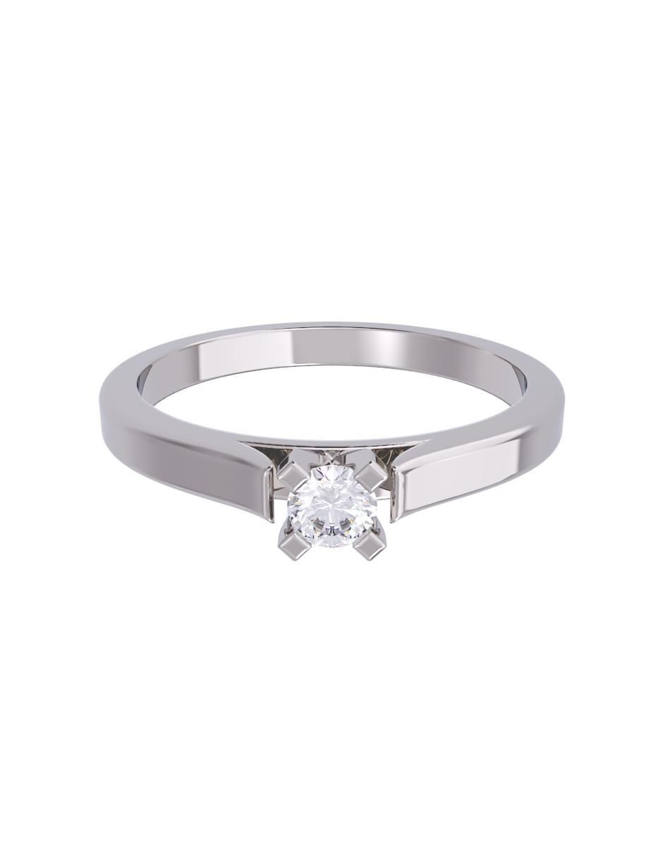 Anillo de compromiso de oro 14 K diamante Anillo de compromiso de oro 14 K diamante