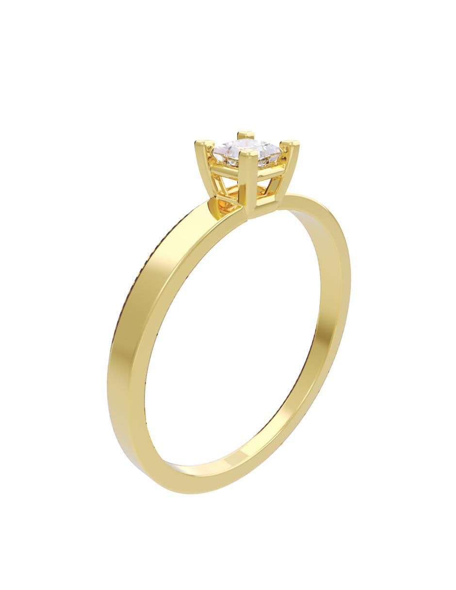Anillo de compromiso "de" oro 14 k fonelli diamantes fonelli diamante