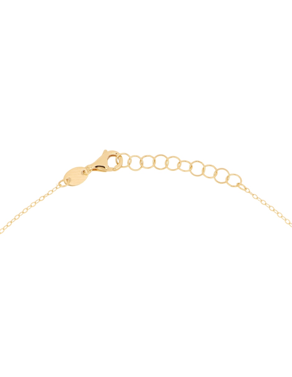 Gargantilla de cruz de oro amarillo 14 K 3