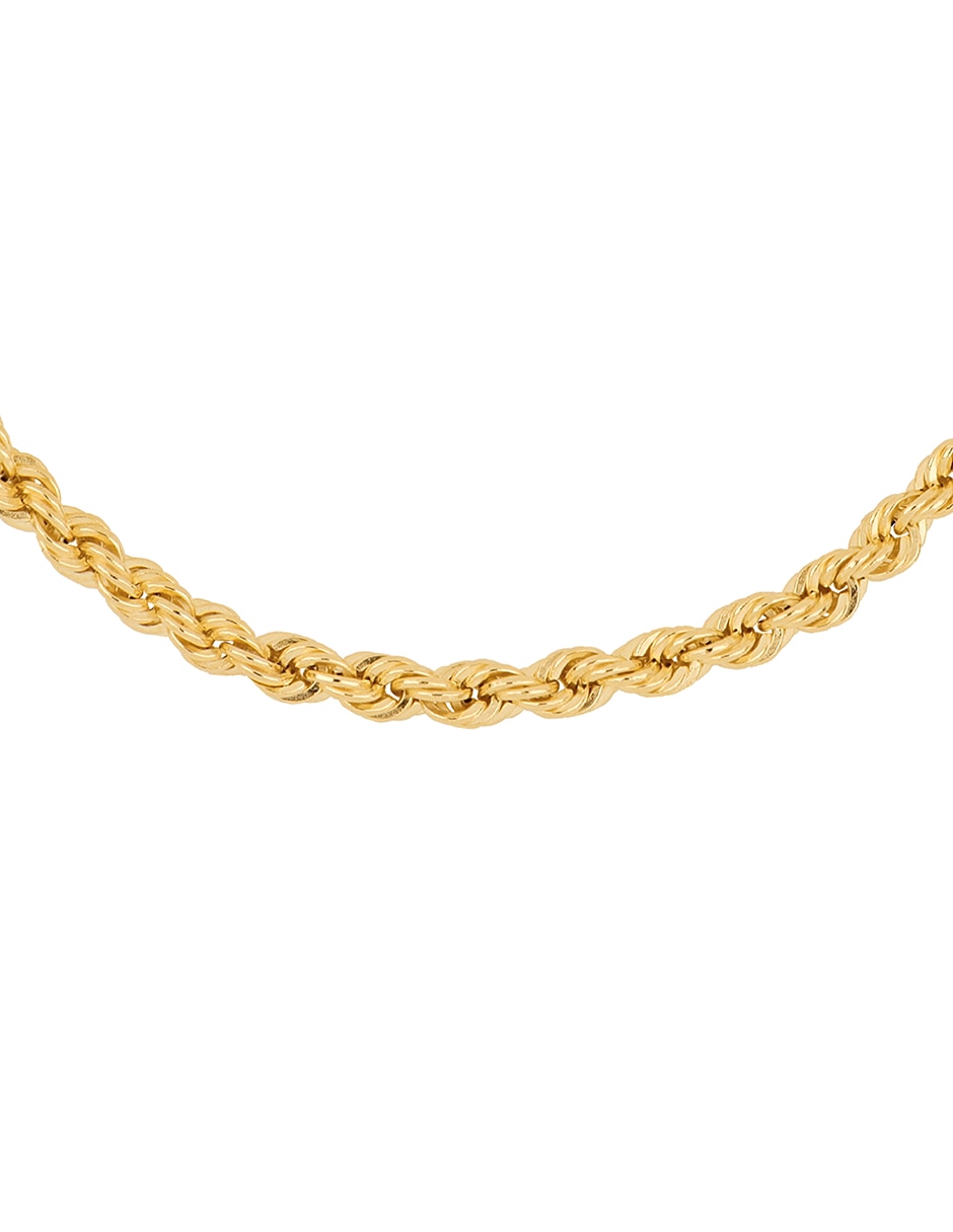 Pulsera de oro amarillo con 14 K acabado brillante 2