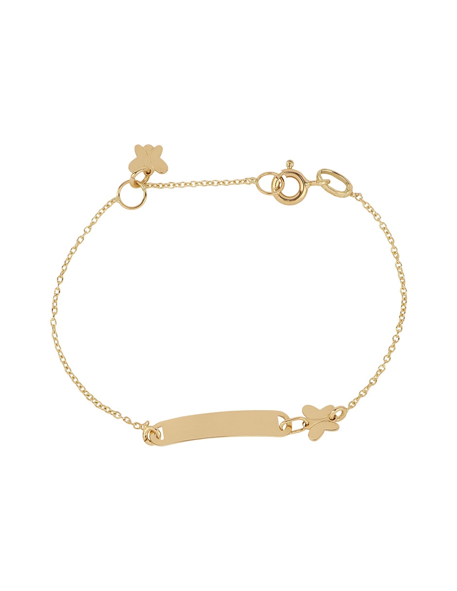 Pulsera de oro amarillo 14 K acabado pulido