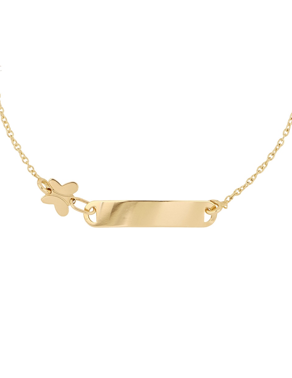 Pulsera de oro amarillo 14 K acabado pulido 3
