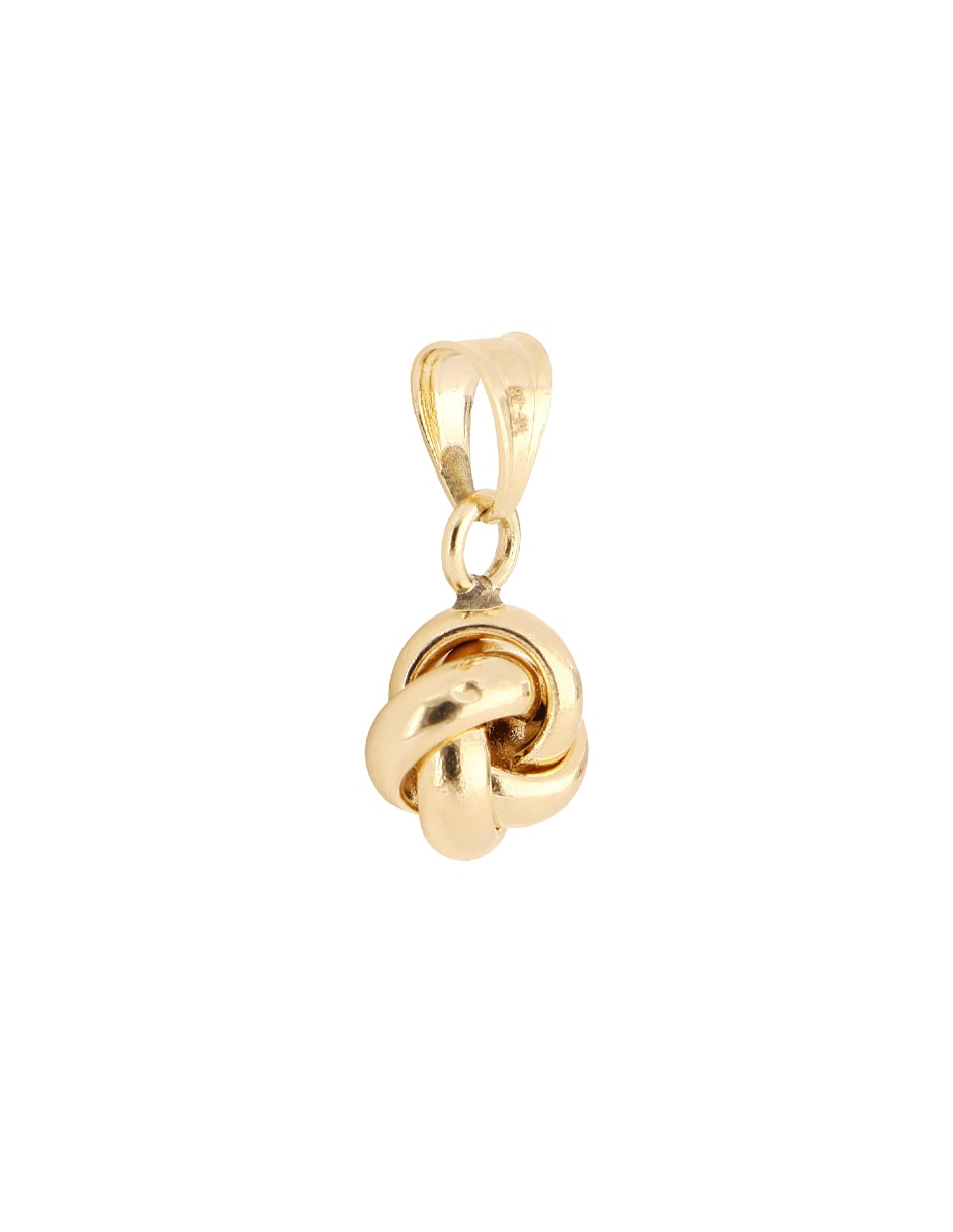 Dije de nudo de oro amarillo 14 K 2