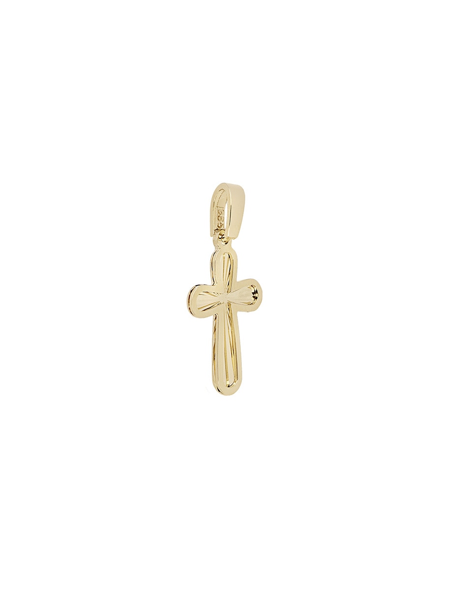 Dije de cruz de oro amarillo 14 K 2