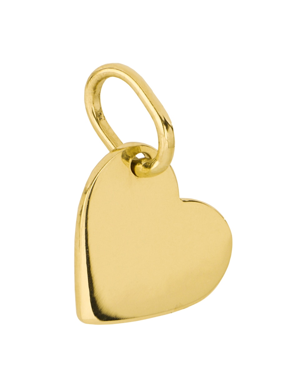 Dije de corazón de oro amarillo 14 K 3