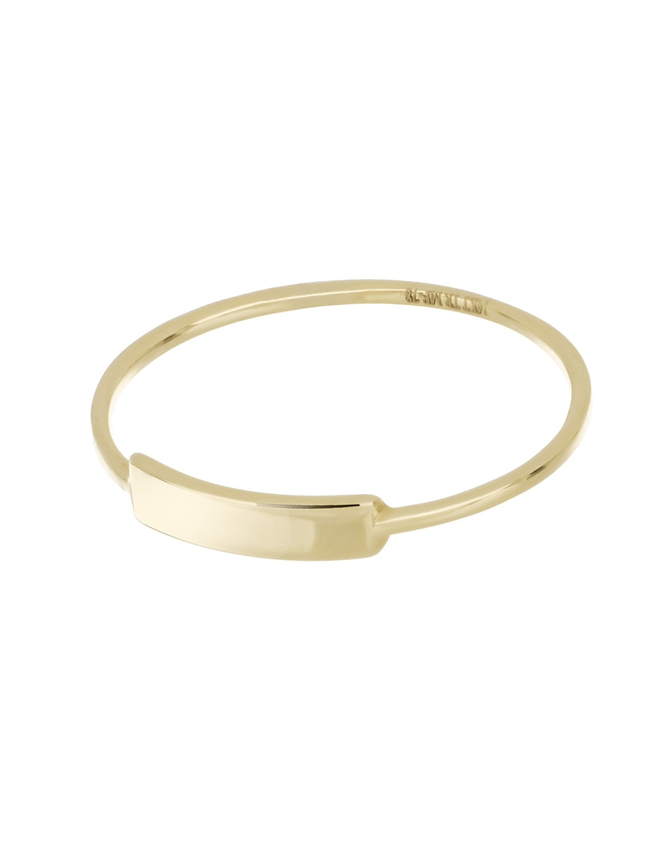 Anillo 14 K de oro amarillo pulido 2