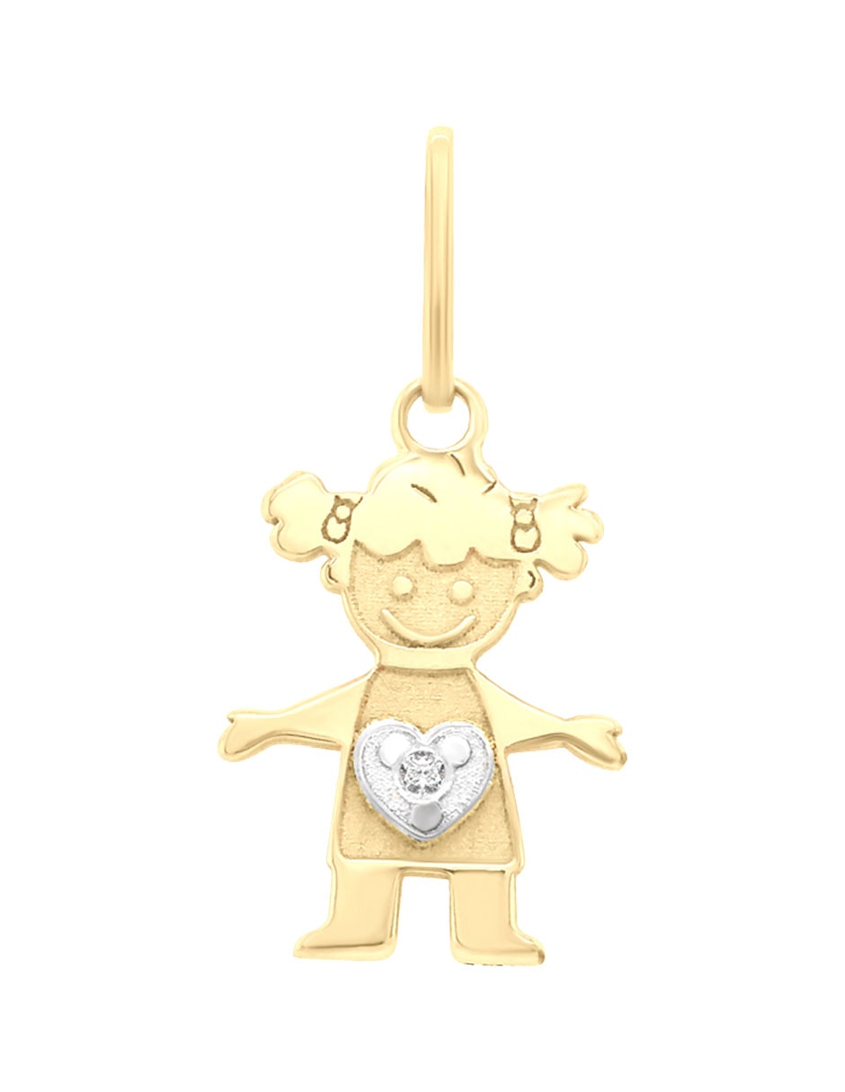 Dije de niña de oro 14 K Dije de niña de oro 14 K