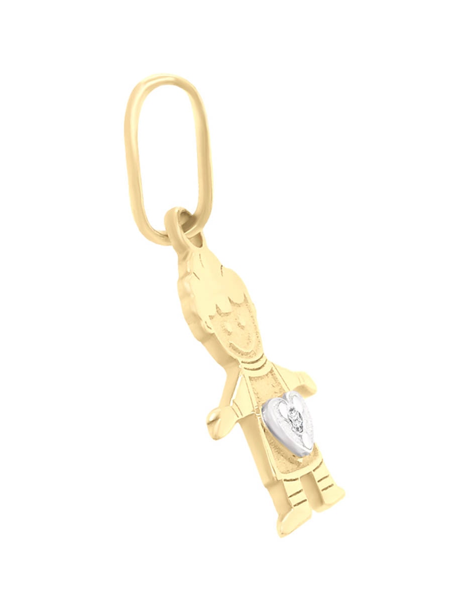 Dije de niño Bright de oro 14 K 2