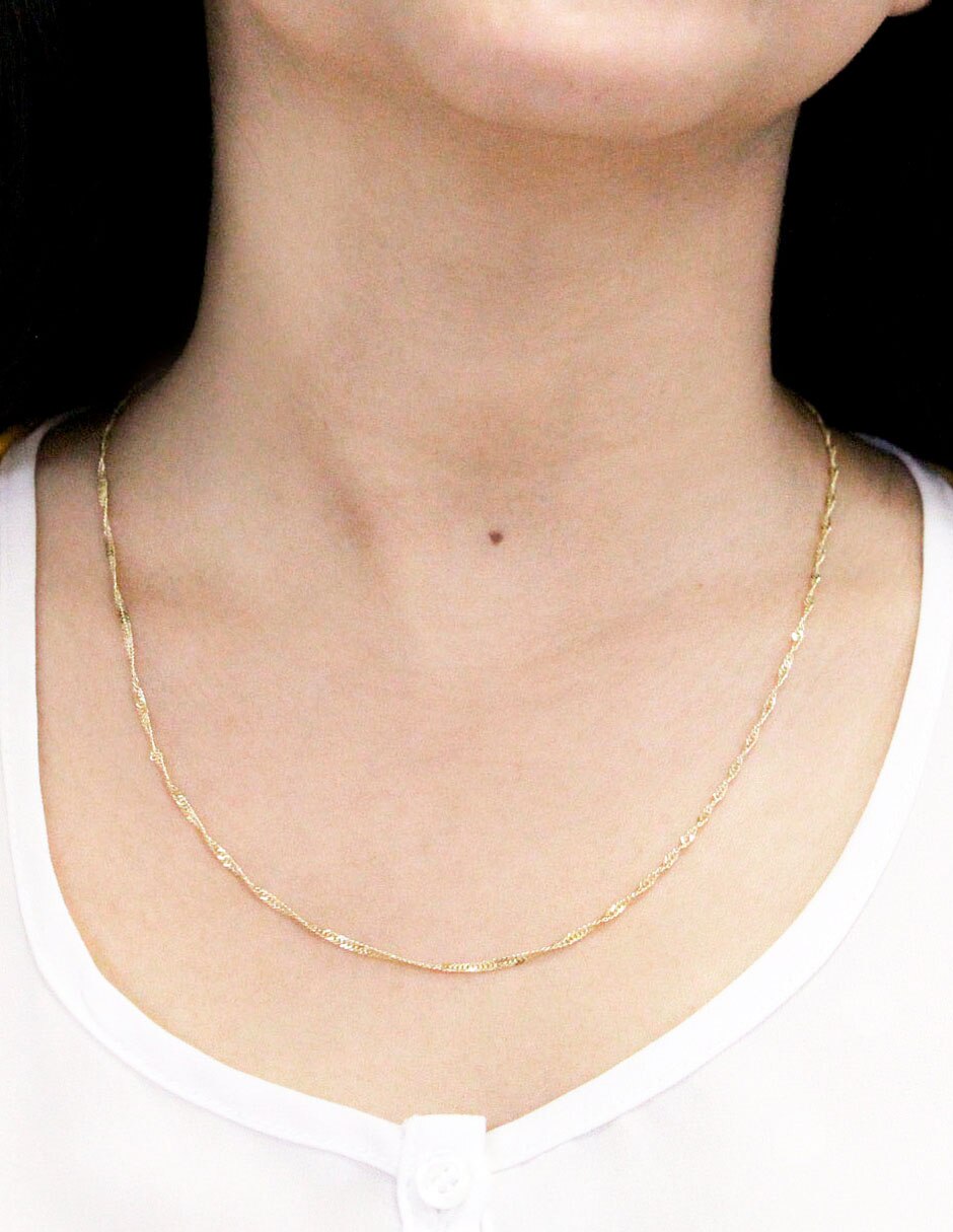 Collar de oro amarillo 14 K 2
