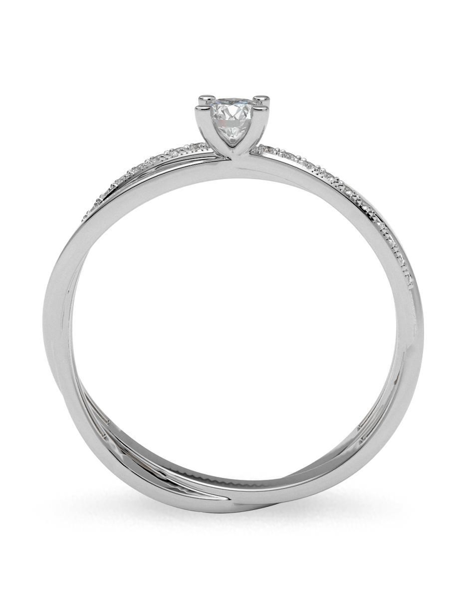 Anillo de compromiso de oro 14 k 2