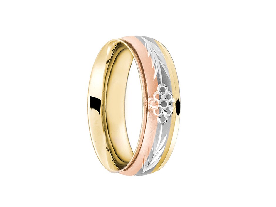 Argolla 14 K de Oro florentino 1