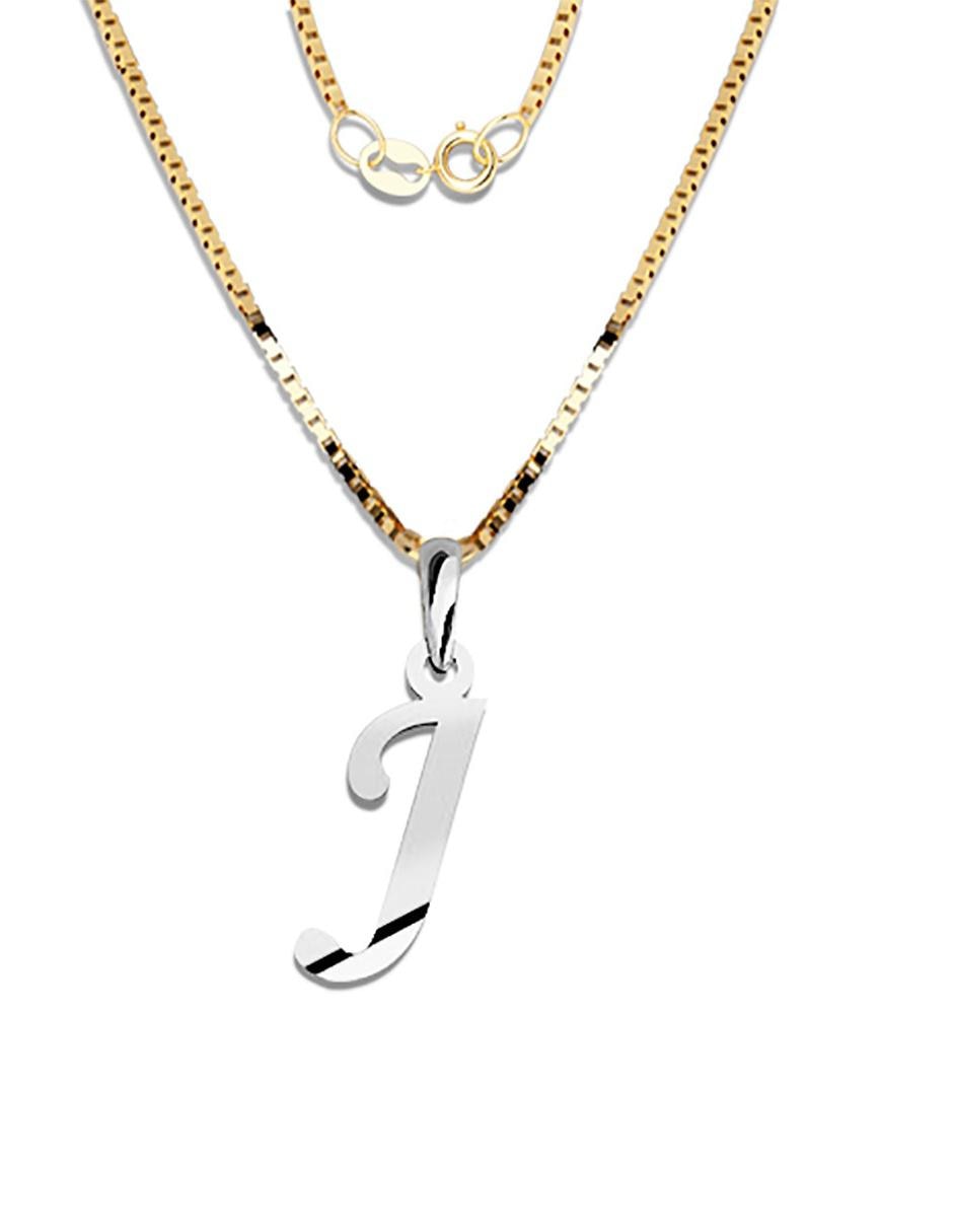 Dije de letras de oro blanco 1