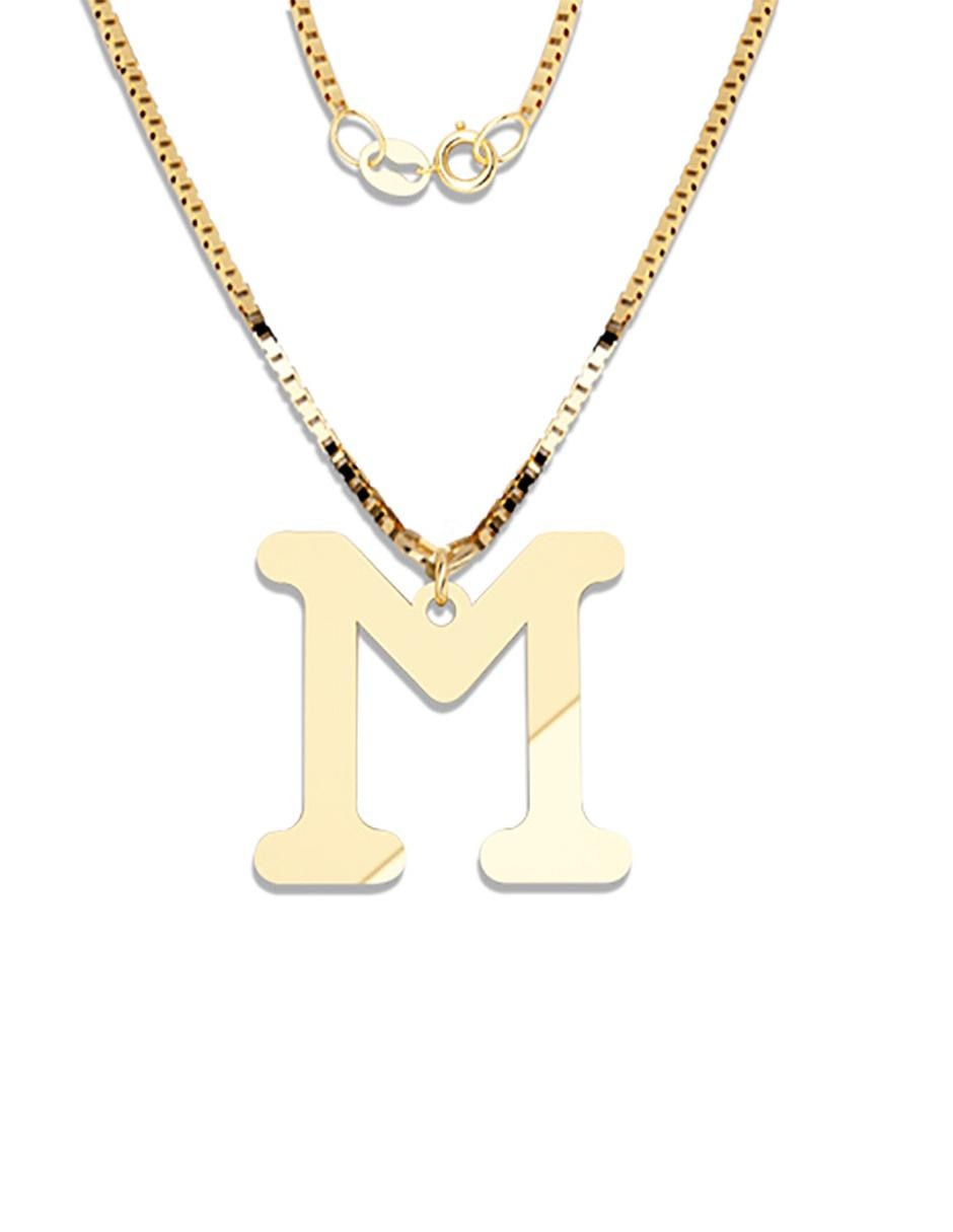 Dije de letras de oro amarillo 1