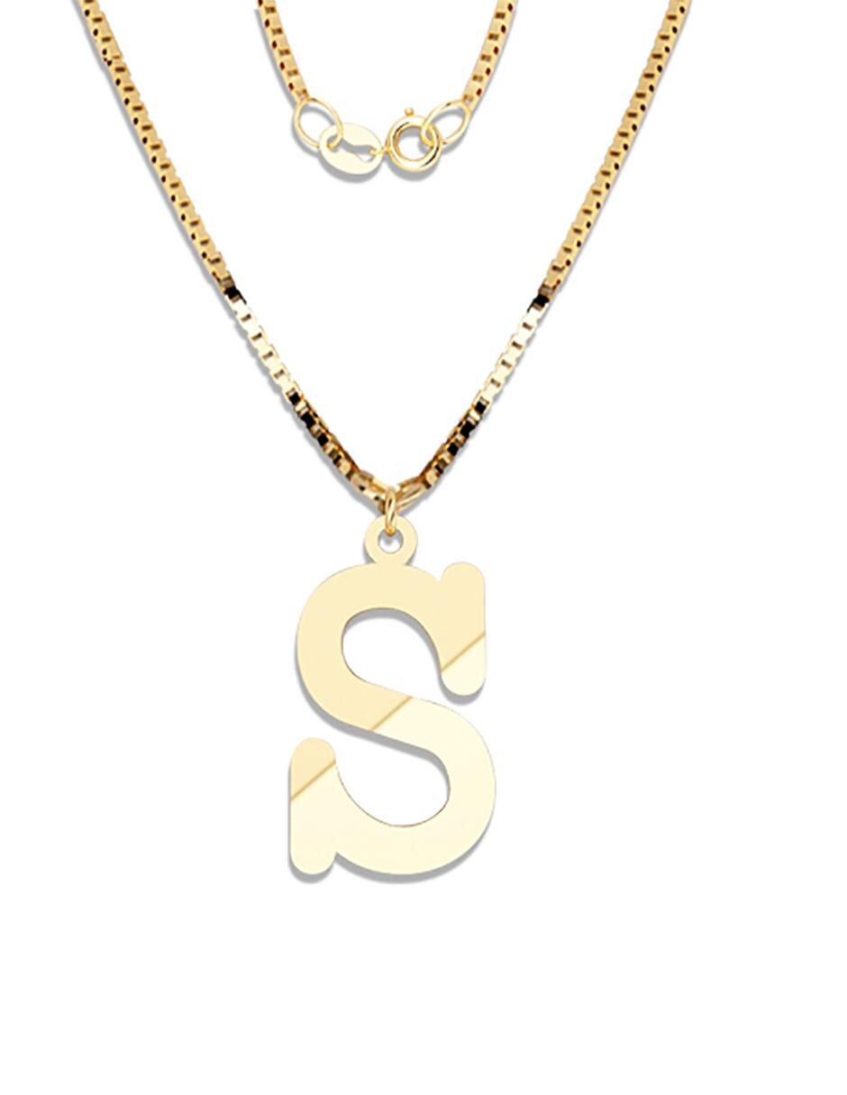 Dije de letras de oro amarillo 1
