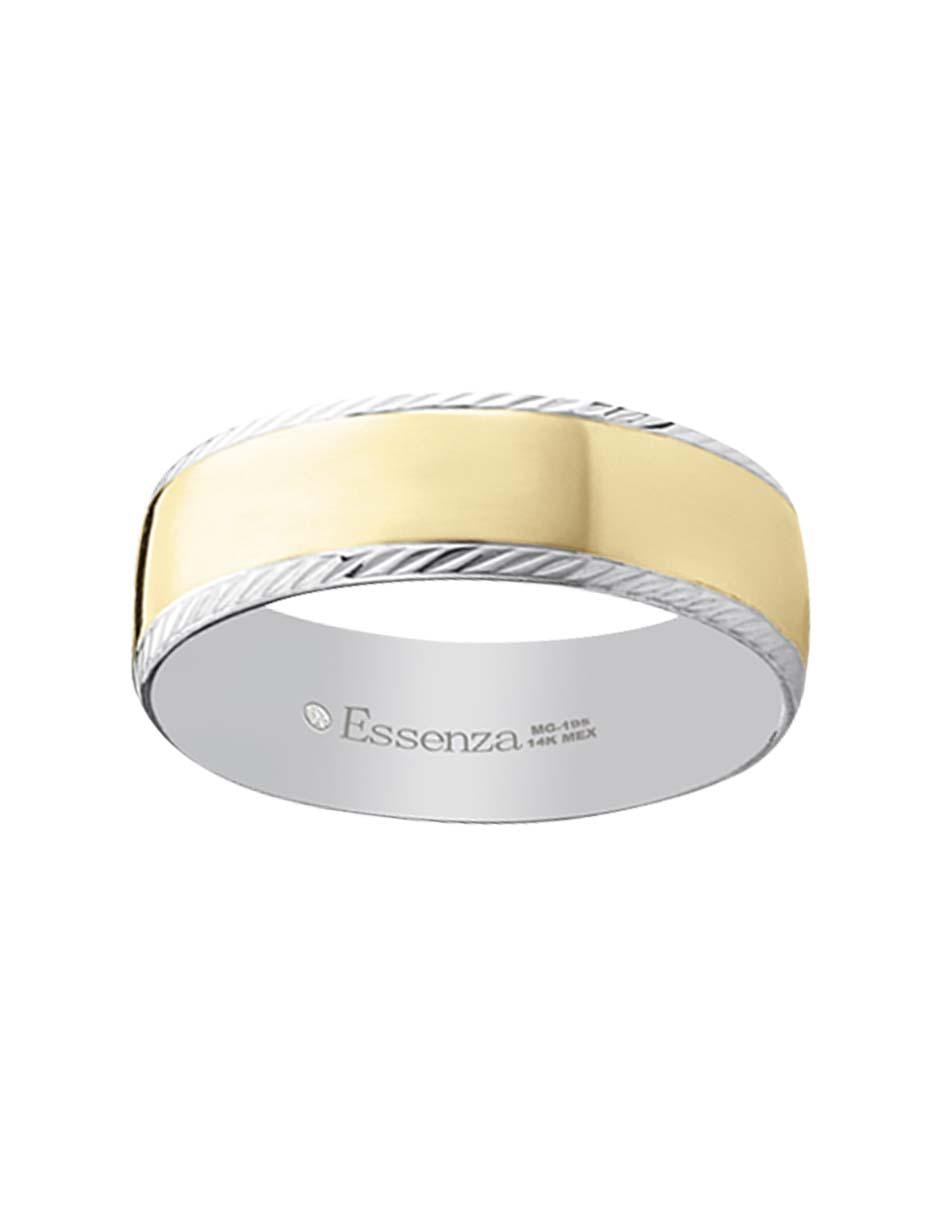 Argolla de oro amarillo 14 k Ornella 4