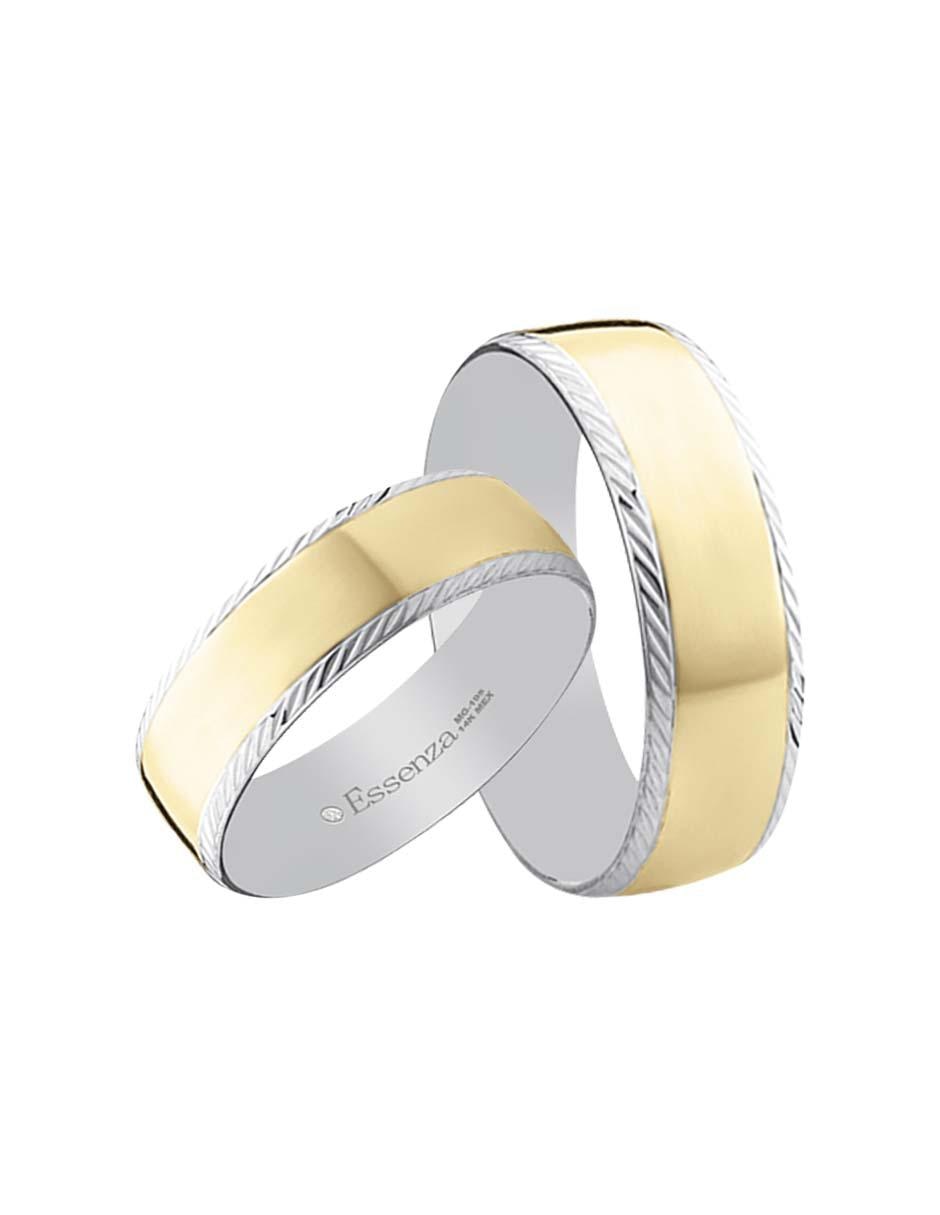 Argolla de oro amarillo 14 k Ornella 6